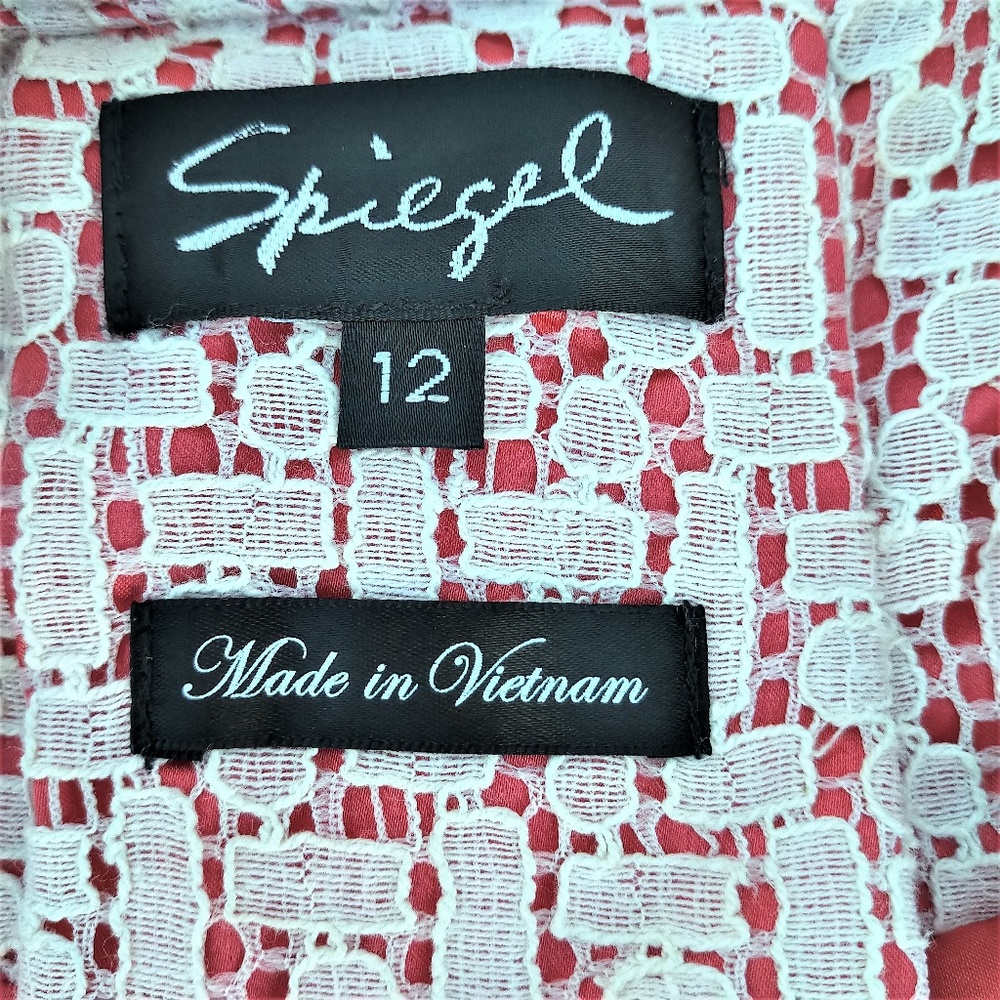 Lace Overlay Jacket by Spiegel EUC 12 - Picture 5 of 7